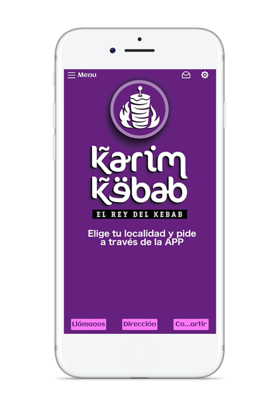 aplicación móvil restaurante kebab